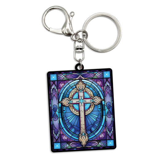 Acrylic Bag Charm: Amethyst