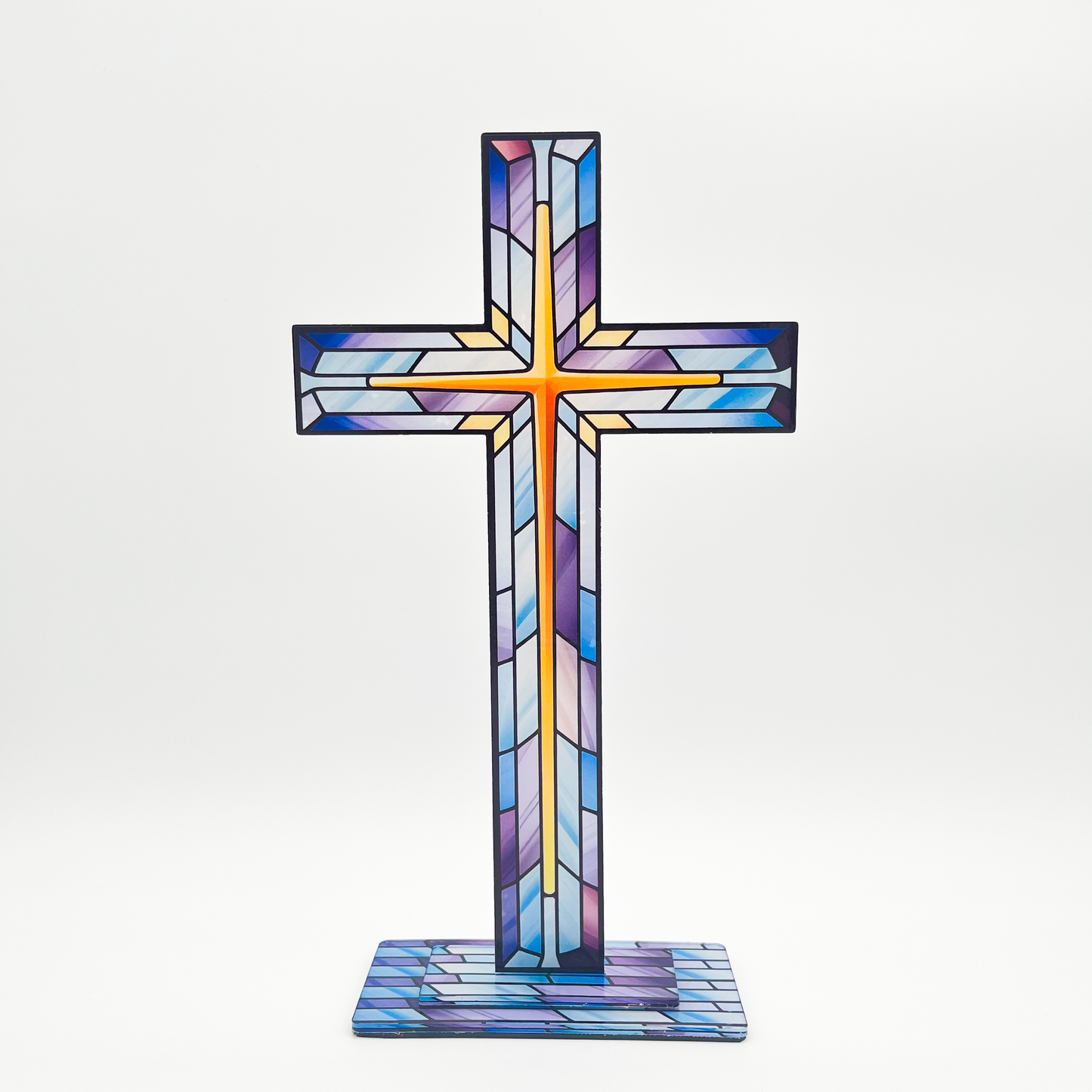 Acrylic Standing Decor: Blue Gold