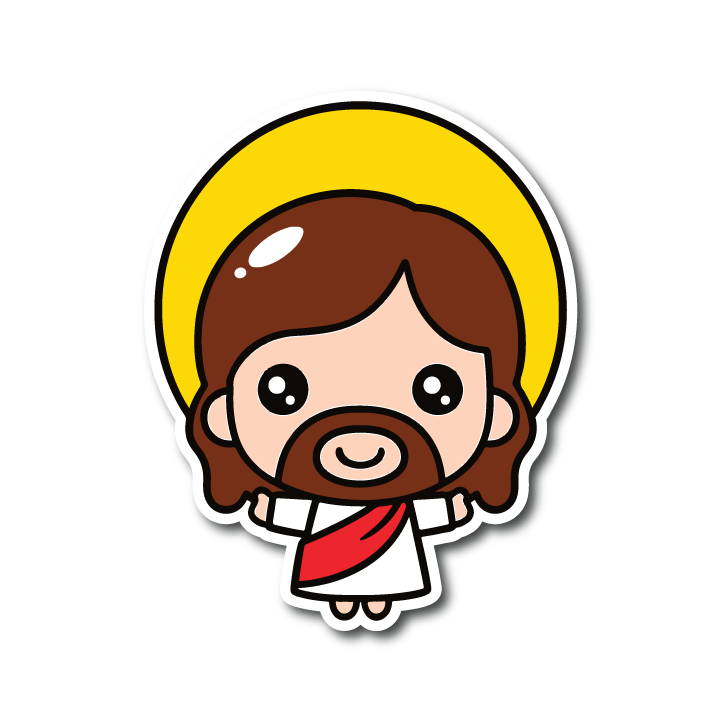 Vehicle Badge: Cute Jesus