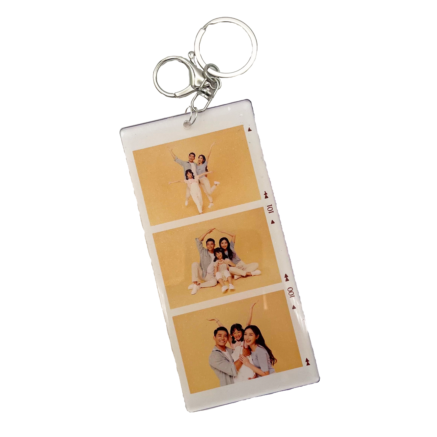 Acrylic Bag Charm: Family Three Pics