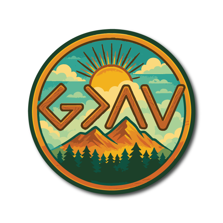 Vehicle Badge: God is Greater