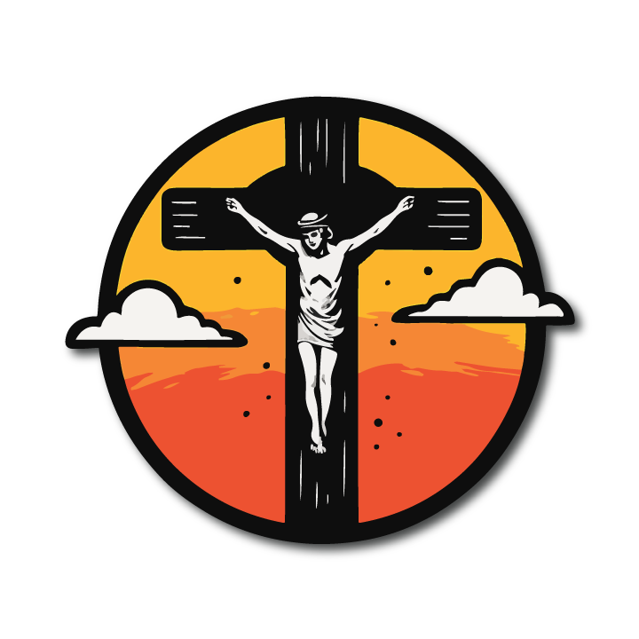 Vehicle Badge: Jesus Cross