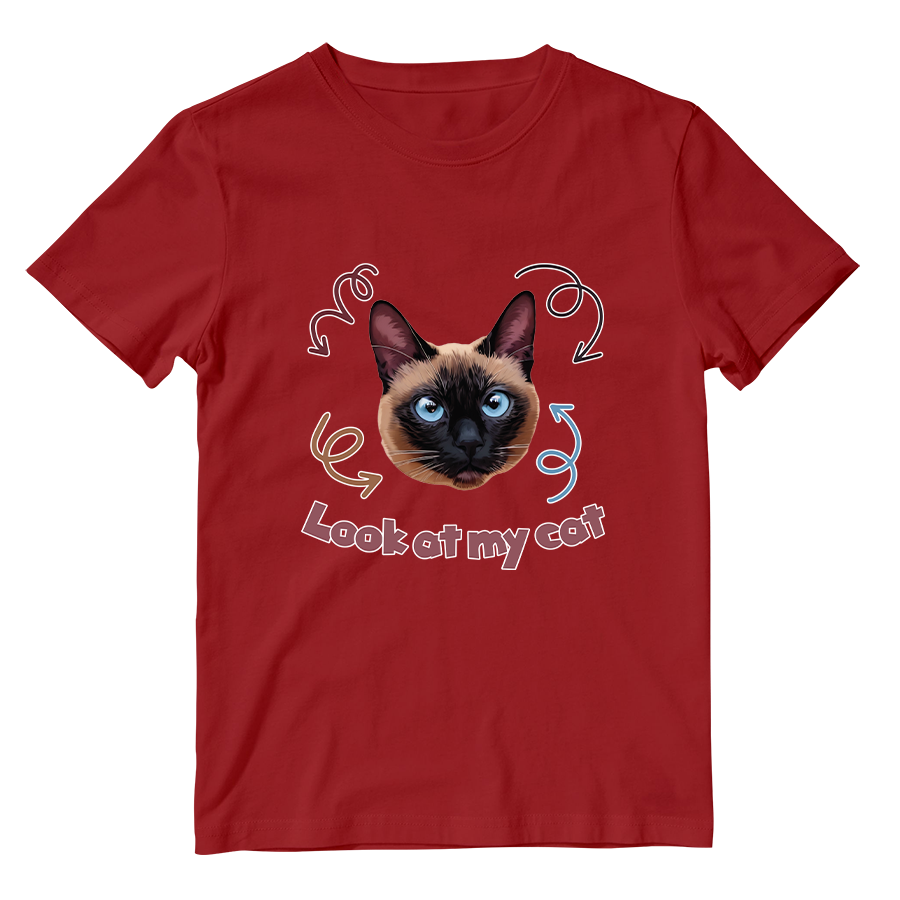 Cotton Shirt: Look at My Cat