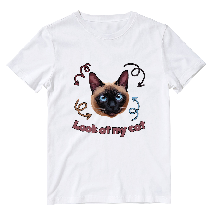 Cotton Shirt: Look at My Cat