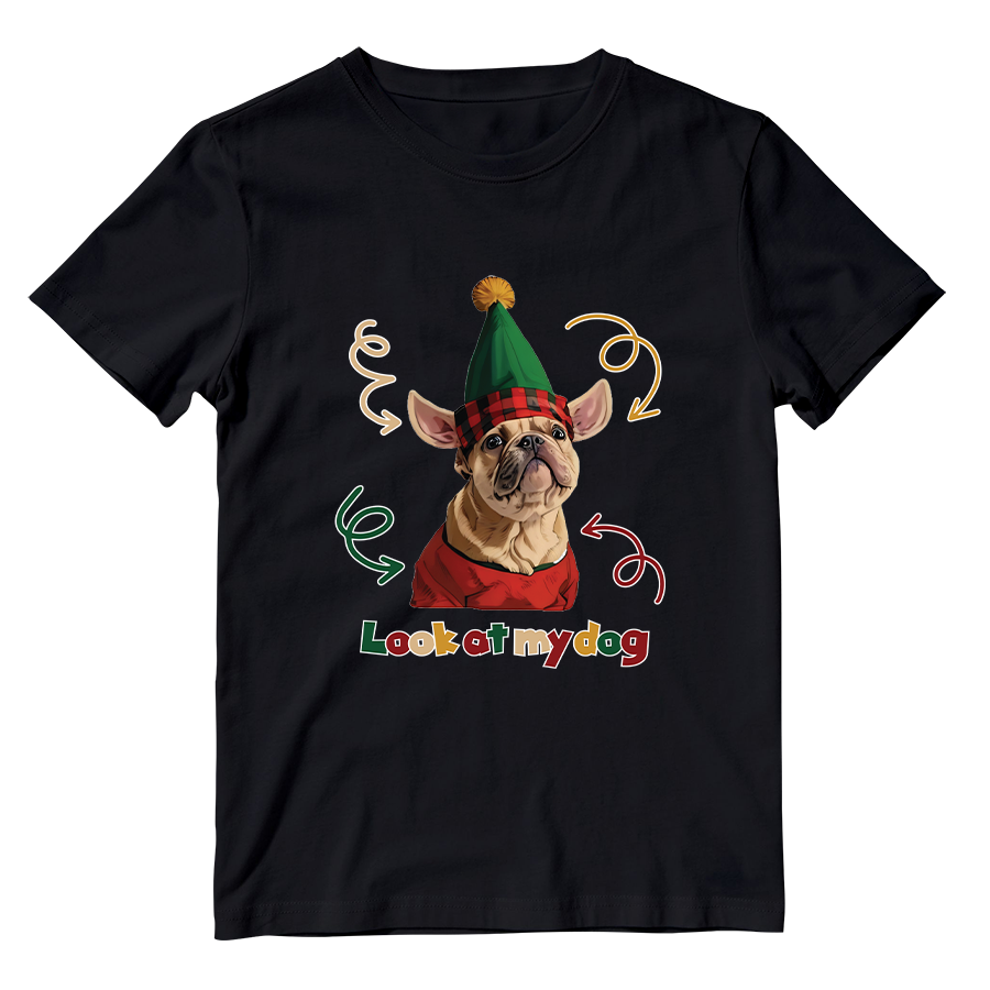 Cotton Shirt: Look at My Dog Whole Body