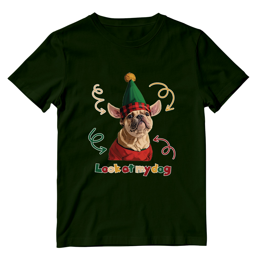 Cotton Shirt: Look at My Dog Whole Body