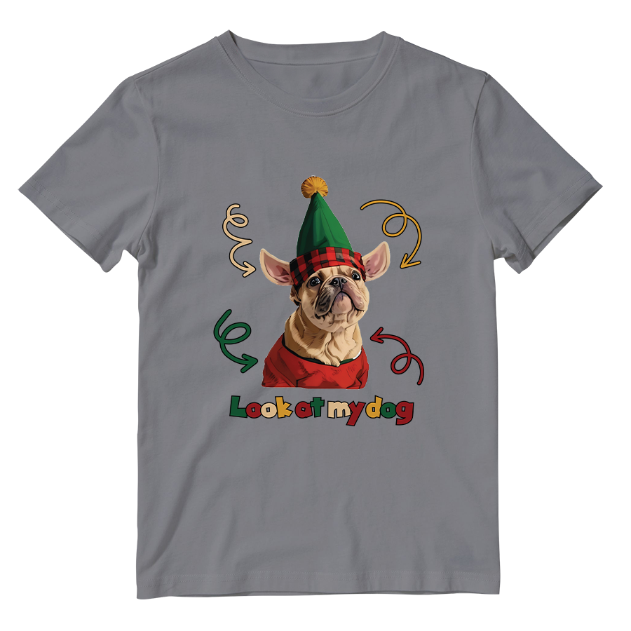 Cotton Shirt: Look at My Dog Whole Body