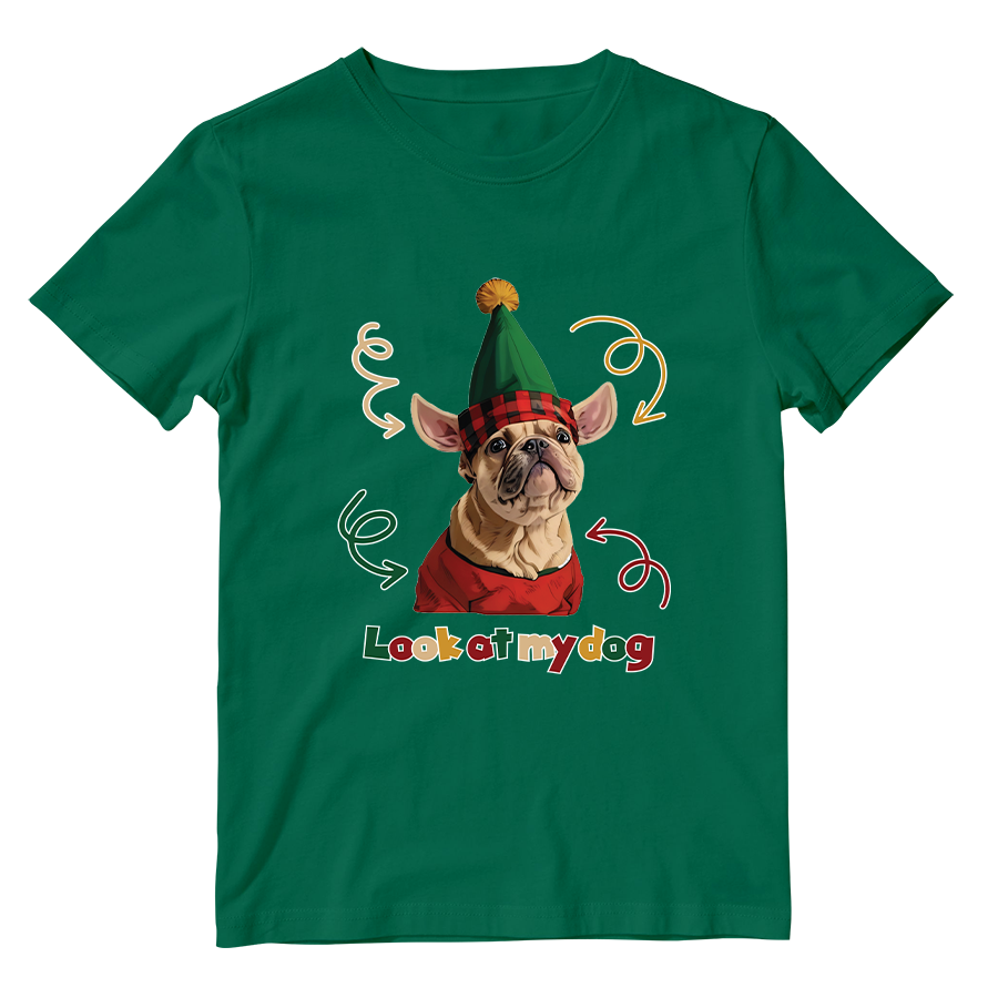 Cotton Shirt: Look at My Dog Whole Body