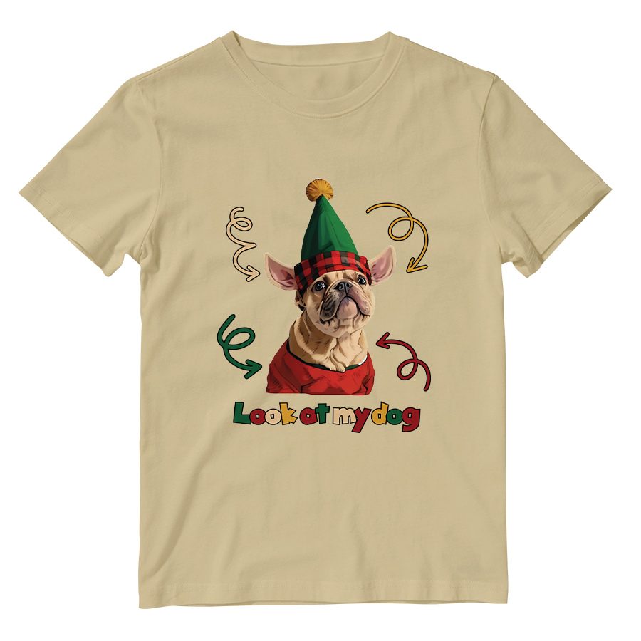Cotton Shirt: Look at My Dog Whole Body