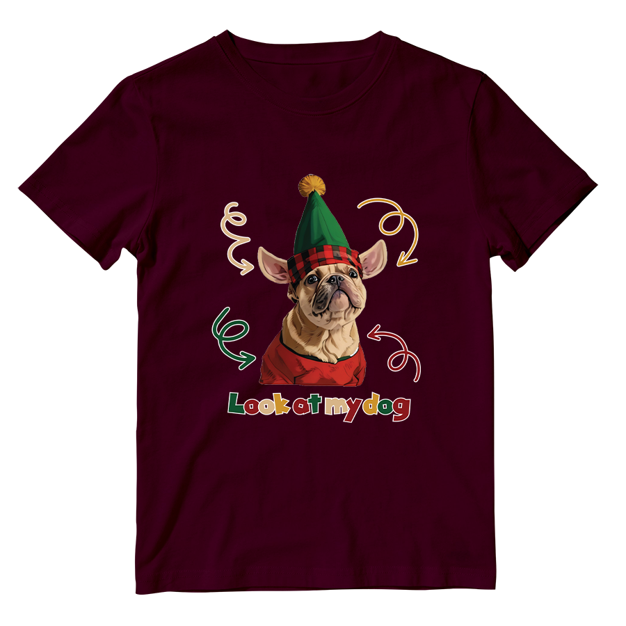 Cotton Shirt: Look at My Dog Whole Body