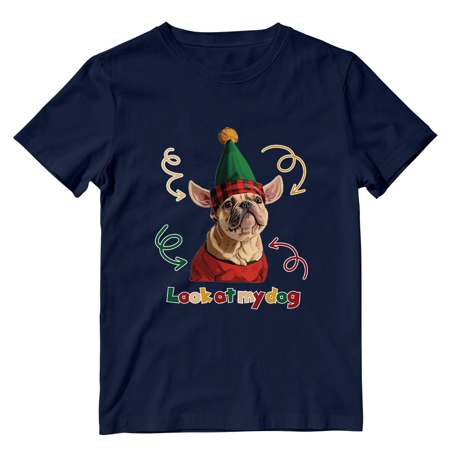 Cotton Shirt: Look at My Dog Whole Body
