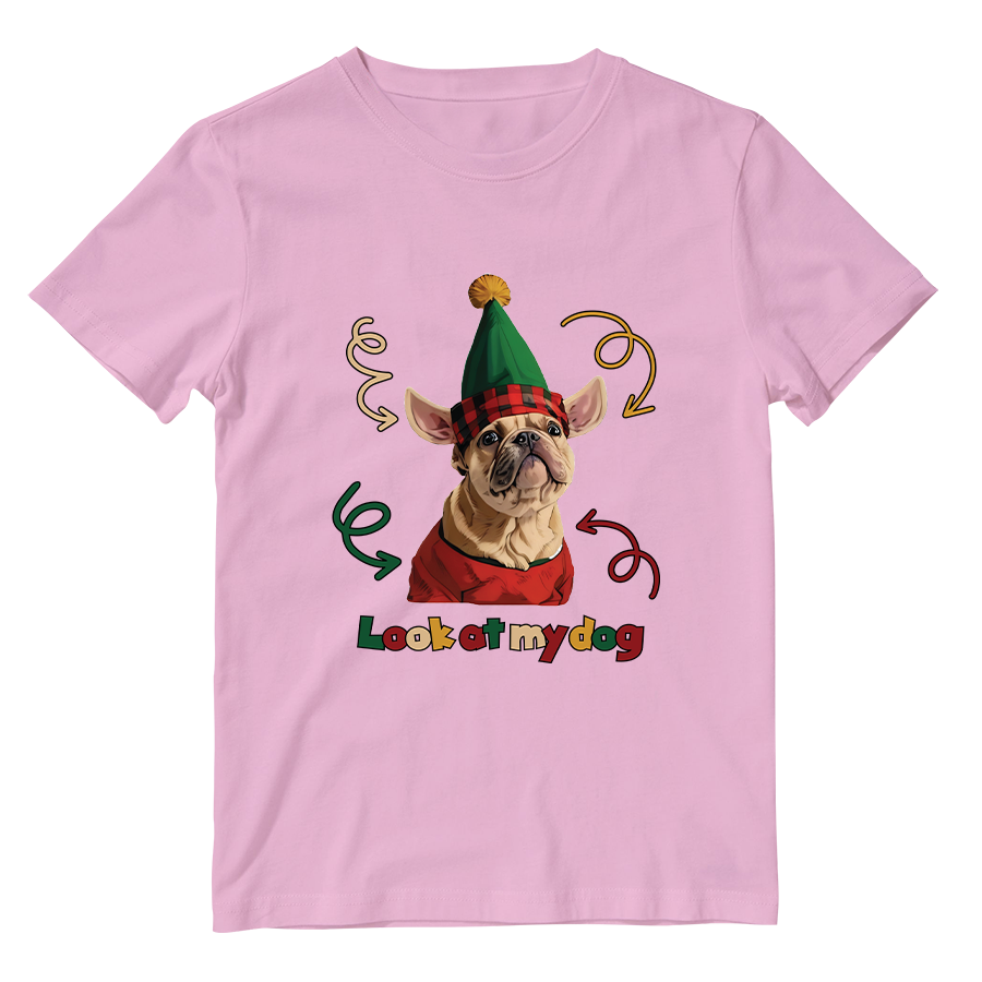 Cotton Shirt: Look at My Dog Whole Body