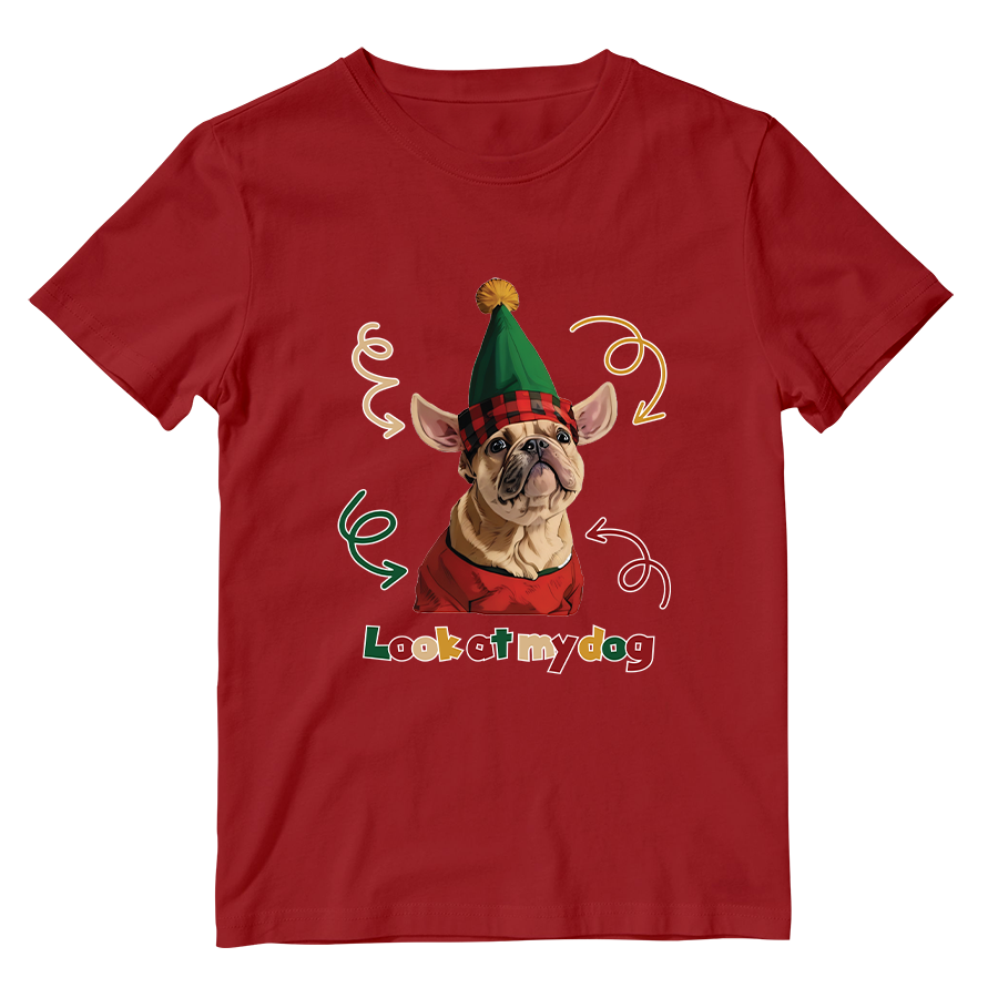 Cotton Shirt: Look at My Dog Whole Body