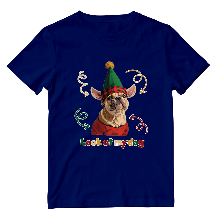 Cotton Shirt: Look at My Dog Whole Body
