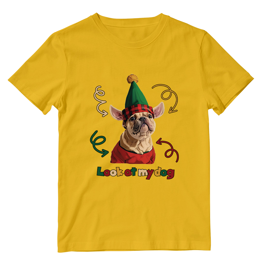 Cotton Shirt: Look at My Dog Whole Body