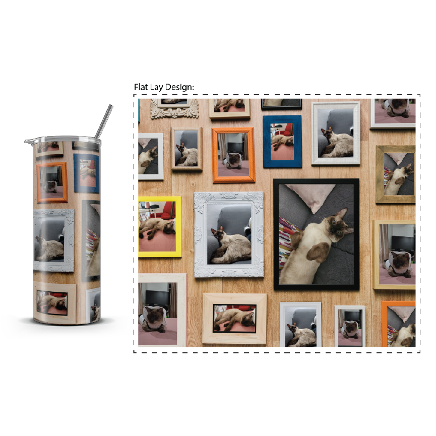 20oz. Slim Tumbler: Meow Gallery