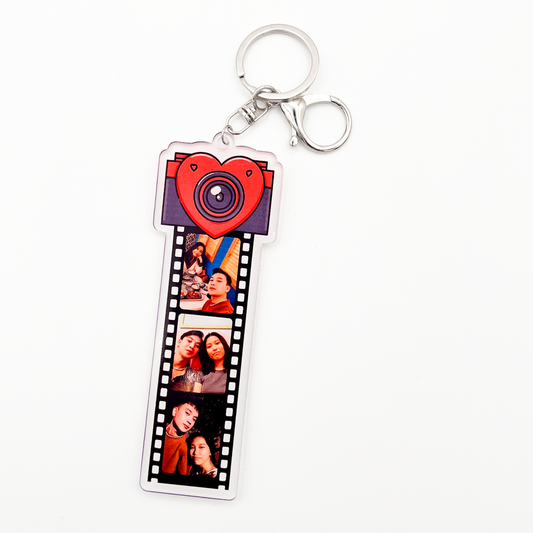 Acrylic Bag Charm: Photo Film Heart Basic Set