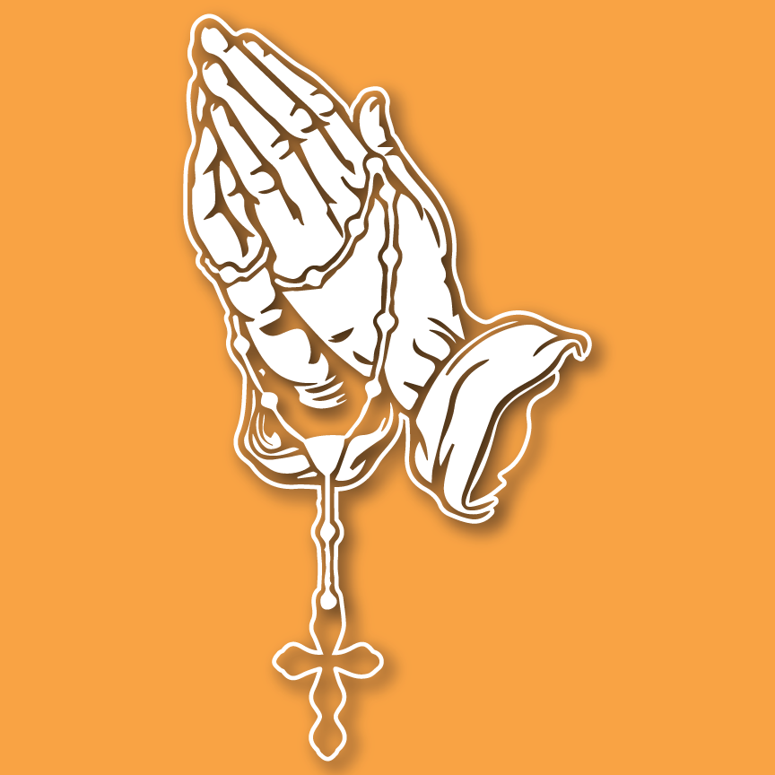 Vehicle Sticker: Praying