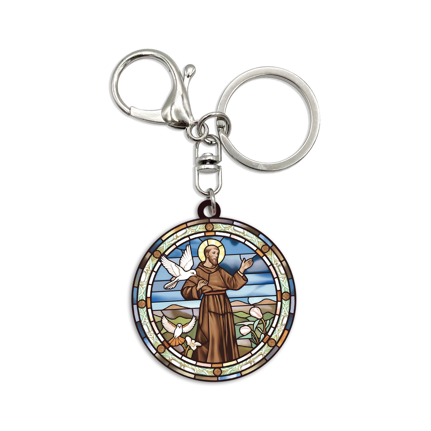 Acrylic Bag Charm: Saint Francis of Assisi