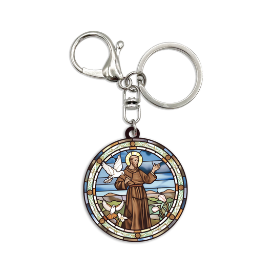 Acrylic Bag Charm: Saint Francis of Assisi