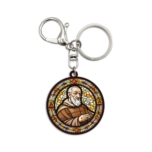 Acrylic Bag Charm: Saint Padre Pio