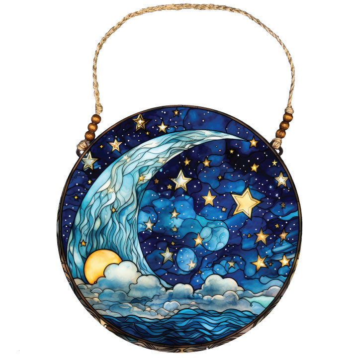 Acrylic Circular Wall Decor: Dark Sky