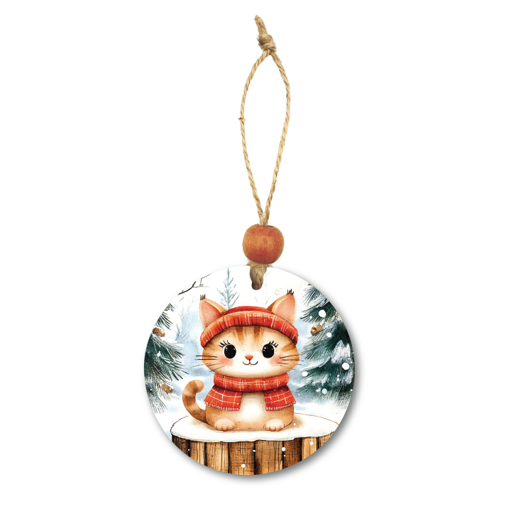 Acrylic Christmas Ornament: Cat Set 1