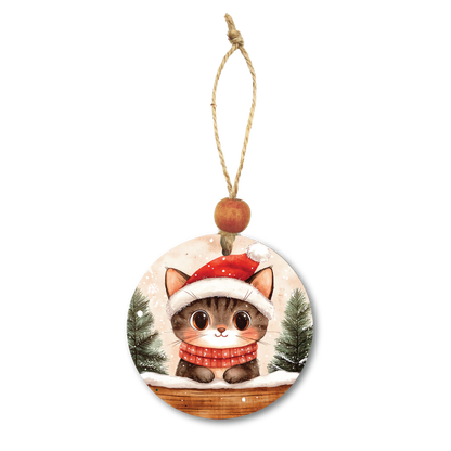 Acrylic Christmas Ornament: Cat Set 1