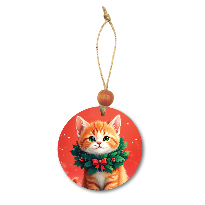 Acrylic Christmas Ornament: Cat Set 1