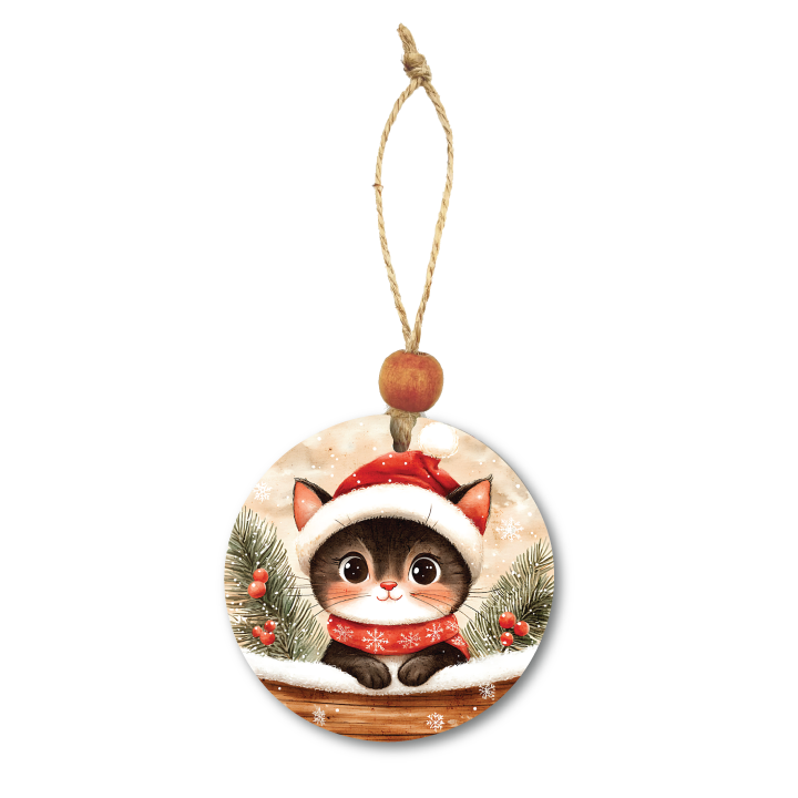 Acrylic Christmas Ornament: Cat Set 1