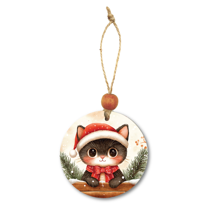 Acrylic Christmas Ornament: Cat Set 1