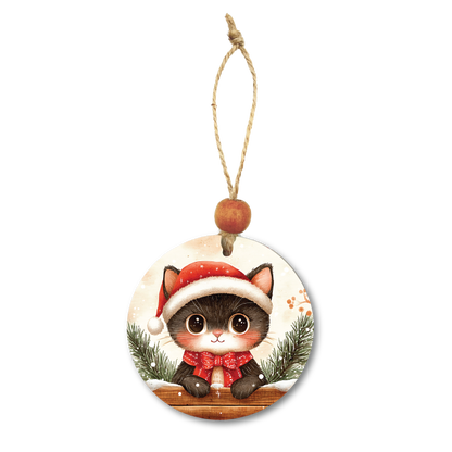 Acrylic Christmas Ornament: Cat Set 1