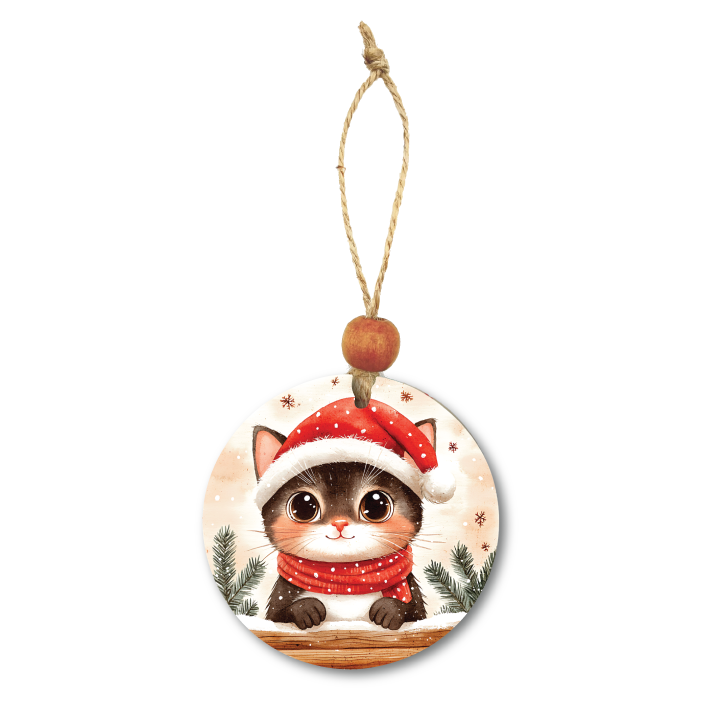 Acrylic Christmas Ornament: Cat Set 1