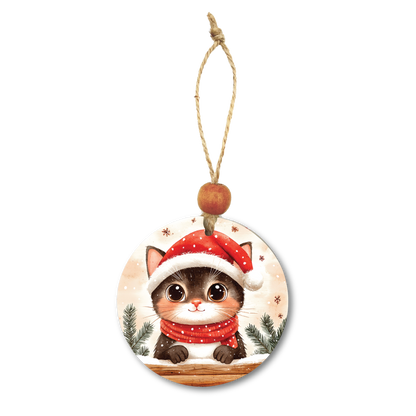 Acrylic Christmas Ornament: Cat Set 1