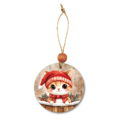 Acrylic Christmas Ornament: Cat Set 1