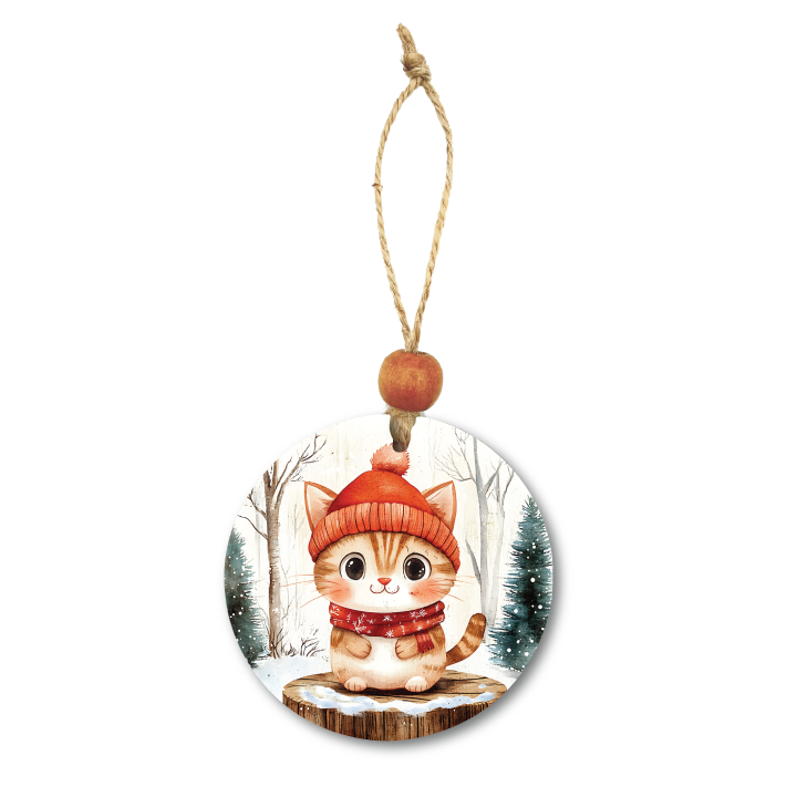 Acrylic Christmas Ornament: Cat Set 1