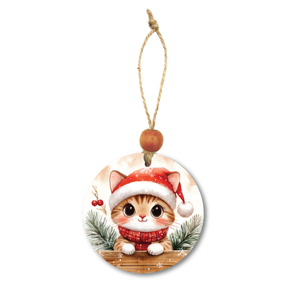 Acrylic Christmas Ornament: Cat Set 1