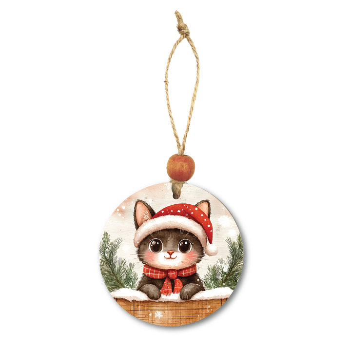 Acrylic Christmas Ornament: Cat Set 1