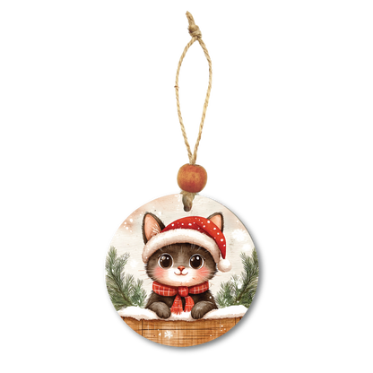 Acrylic Christmas Ornament: Cat Set 1