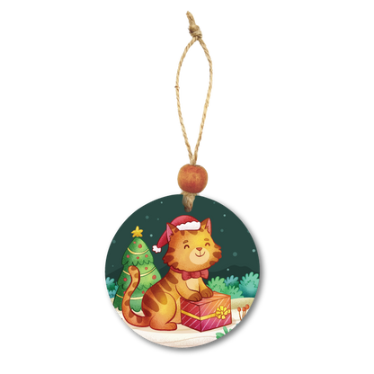 Acrylic Christmas Ornament: Cat Set 2