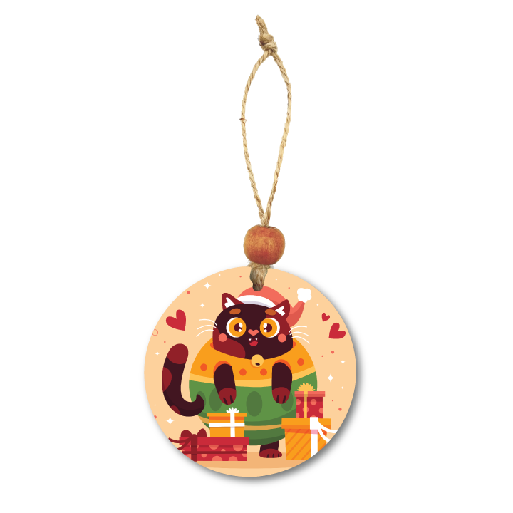 Acrylic Christmas Ornament: Cat Set 2