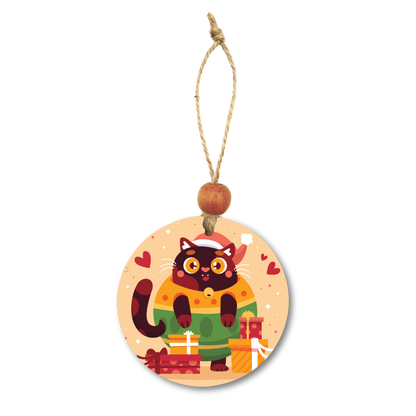 Acrylic Christmas Ornament: Cat Set 2