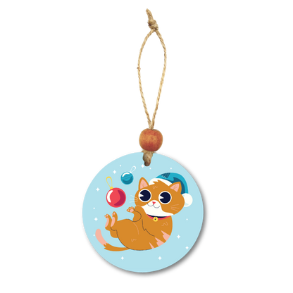 Acrylic Christmas Ornament: Cat Set 2