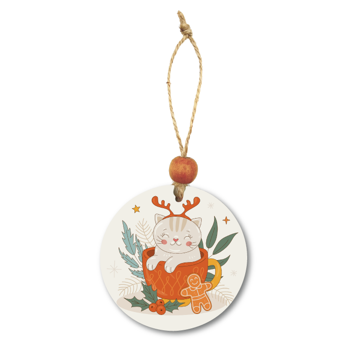 Acrylic Christmas Ornament: Cat Set 2