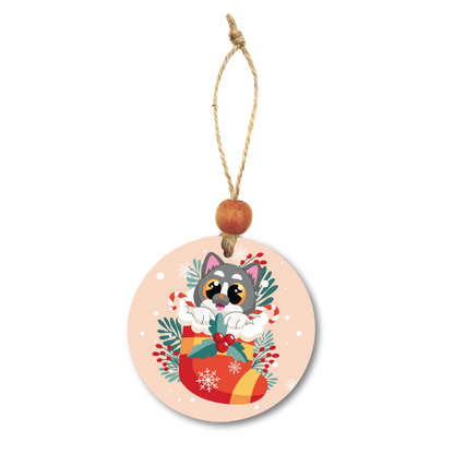 Acrylic Christmas Ornament: Cat Set 2