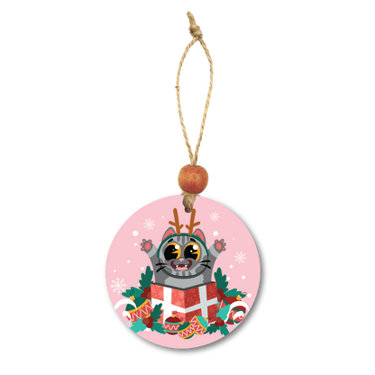 Acrylic Christmas Ornament: Cat Set 2