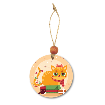 Acrylic Christmas Ornament: Cat Set 2