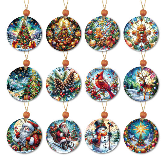 Acrylic Christmas Ornament: Christmas Set 1