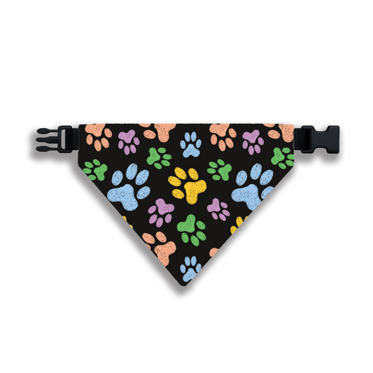 Pet Bandana: Colorful Paws