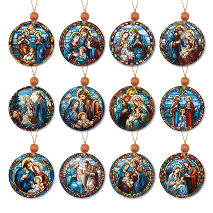 Acrylic Christmas Ornament: Holy Family Set